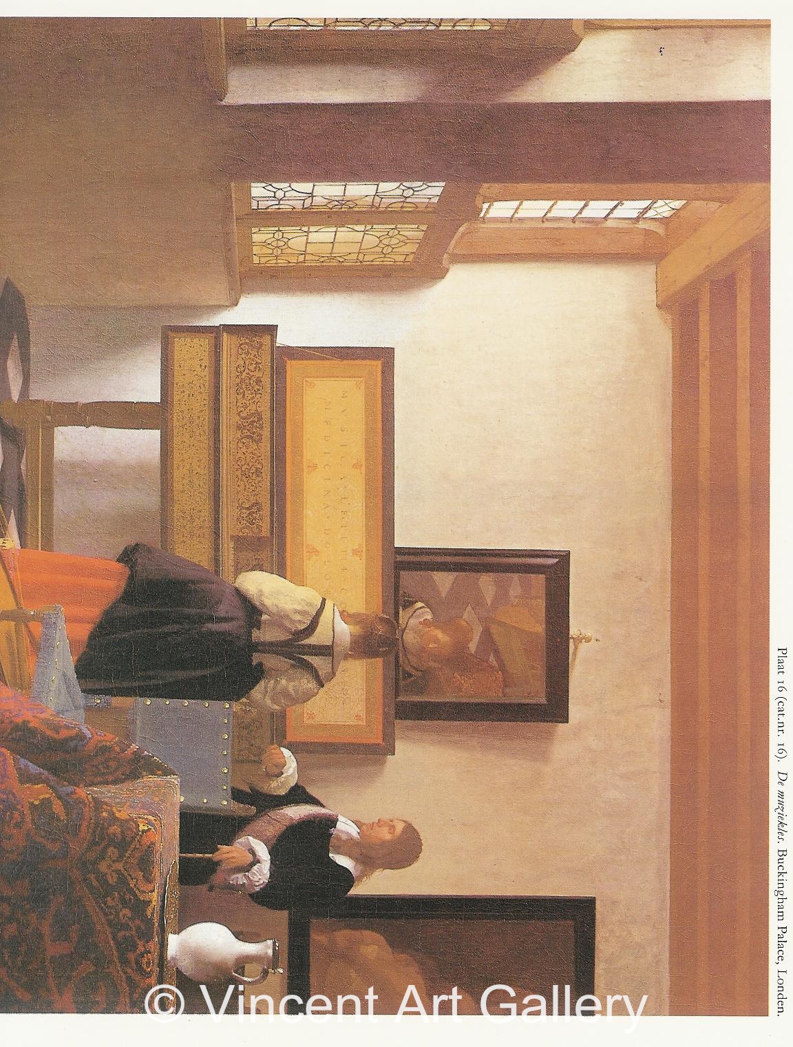 A120, VERMEER, The Music Lesson (upper part)